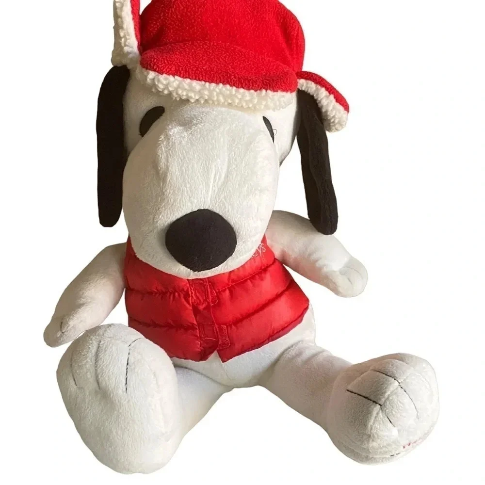 Peanuts Snoopy Stuffed Animal Macys Christmas Holiday 2015 - Picture 3 of 14